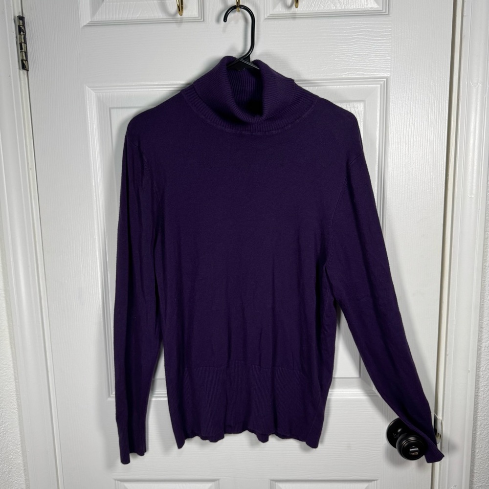 Apt.9‎ Deep Purple Turtleneck Sweater